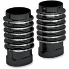 0411-0009 Covingtons Fork Bellows Black Diamond For Harley Flt Flht Flst