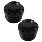 10-310b Joker Machine Fork Tube Caps Black Harley Davidson Sportster