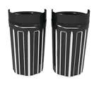 20-015 Arlen Ness Gauge Black Upper Slider Hot Legs Covers Cow