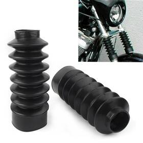 3 Months 420111448803 39mm Rubber Fork Cover Gaiters Gators Long Boots For Harley Sportster Xl883 1200