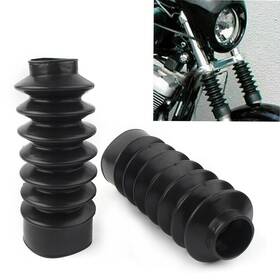 3 Months 421112839461 39mm Rubber Fork Cover Gaiters Gators Long Boots For Harley Sportster Xl883 1200