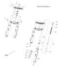 5632272-266 Victory Outer Rh Blk Suspension Front Forks And Clamps