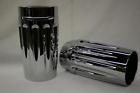 6250-fcc-14 Primo Forged Chrome Flh Fork Slider Boot Covers For Harley