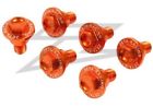 634-8343 Zeta Aluminum Orange Fork Guard Bolt Kit For Ktm