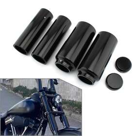 Abcfiveus 770000203113 6x Upper Lower Fork Cover Tubes Caps Kit For Harley Davidson Dyna Fxd 2006-2017