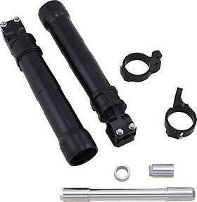 49llfx-2abs Alloy Art Lower Fork Legs And Brake Mount 49mm Non-abs Only Black #49llfx-2abs
