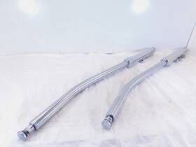 M109-205 American Ironhorse 2002 Texas Chopper Left And Right Front Fork Leg Shocks - Bent