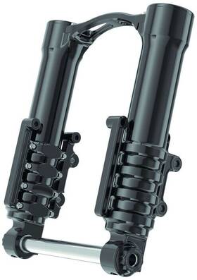 120-002 Arlen Ness Method No Flex Inverted Fork Legs For Standard Caliper Black #120-002