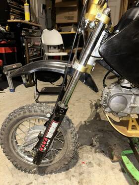 630-ytr-5014 Bbr Motorsports Sp5 Forks For Crf50 Xr50 All Years Pitbike Front End