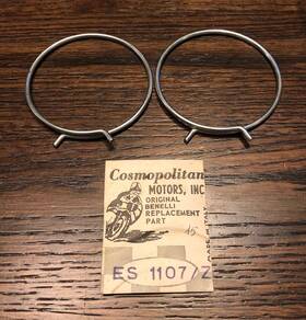 Es1107 Benelli Es1107/z Front Fork Rubber Boot Clamp Set 2 For 650cc Tornado Motorcycles