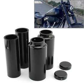 Bfyaccountusa 211311794506 6x Upper Lower Fork Cover Tubes Caps Kit For Harley Davidson Dyna Fxd 2006-2017