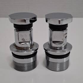 130-000039 Big Dog 130-000039/42-01 Harley-davidson 00-13 41mm Chrome Fork Tube Plugs With Caps Oem