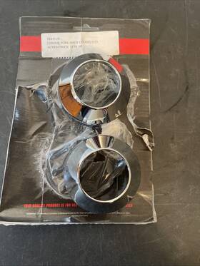 493150 Bikers Choice 84-17 41mm Wide Glide Chrome Fork Boot Covers Pr