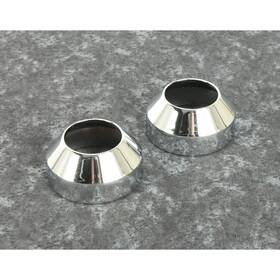 72843s2 Bikers Choice Chrome Fork Boot Covers -