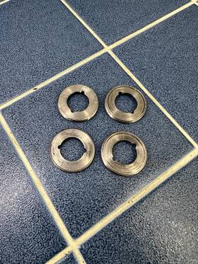 31421232046 Bmw Fork Threaded Rings R90s R75 R60 R50 R100s /5 /6 /7 Airhead German Originals
