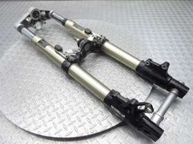 7664958 Bmw 2009 08-09 R1200gs Front Fork Suspension Damper Triple Tree Assembly