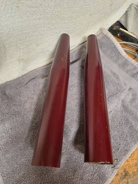 67-5009 Bsa B31 Front Fork Outer Sleeves Pair Oem Genuine Vintage Motorcycle