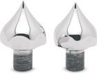C1101-c Covingtons Fork Caps Spiked Aluminum For Harley Flst Fxst Fxwg
