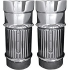 C1112-c Covingtons Chrome Dimpled Fork Slider Covers