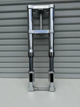 Hd255a.3132-ssb Ceriani / Storz Performance 55mm Inverted Mid-glide Dual-disc Front End Harley Chrome Forks