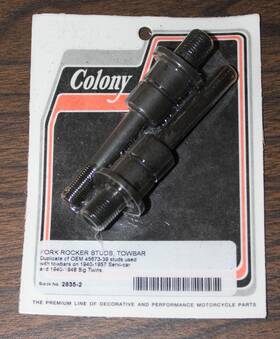 2635-2 Colony Machine Harley Fork Rocker Tow Bar/front Stand Studs 1940-57 Servi-car And 1940-48 Bt - I1
