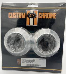 160063 Custom Chrome 41mm Fork Boot Covers Fits Fxst Fxwg Models