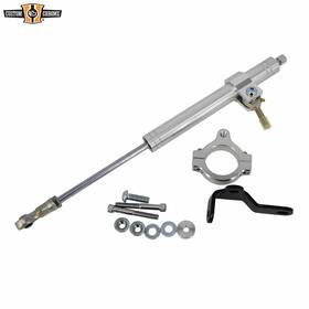 688574 Custom Chrome Adjustable Forks Steering Damper Dampener Kits Fit For Harley Sportster 2004-06