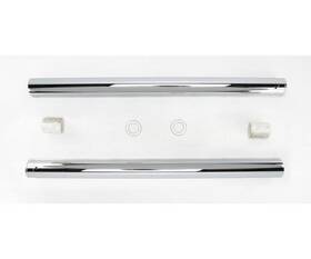 2014uc Custom Cycle T 49mm Show Chrome Fork Tubes - 27.50 Inch
