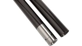 23.875 Custom Cycle 716003 49mm Black Carbon Fiber Fork Tubes - Inch