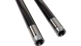 25.875 Custom Cycle 716004 49mm Black Carbon Fiber Fork Tubes - Inch