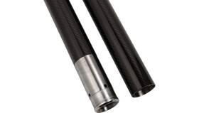 716009 Custom Cycle 49mm Black Carbon Fiber Fork Tubes - 24.50 Inch 716009 Custom Cycle 49mm Black Carbon Fiber Fork Tubes - 24.50 Inch