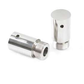 Dasen 613310862345 2 Inch Fork Tube Extension 39mm Compatible With Harley Silver