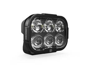 Denali Electronics Dnl.dl6.050.w Dl-6 Driving Light With Datadim Technology 6-led Elliptical Hybrid Beam
