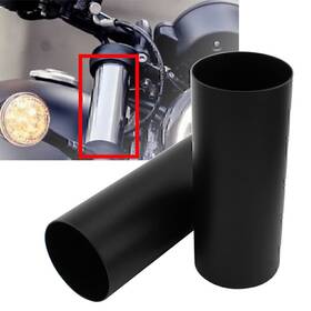 Dictorcoltd 550748609725 2 Pcs Upper Fork Leg Black Front Shock Absorber Refitting Cover For Bobber 18-20