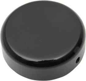 0410-0299 Drag Specialties Black Steering Stem Bolt Cover 1987-2017 Harley Dyna Sportster