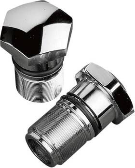 139078 Drag Specialties Ds Upper Fork Tube Caps Chrome Harley Davidson