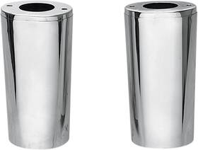 74539 Drag Specialties Fork Slider Covers Extended 4 Inch 10.5 - Chrome Smooth