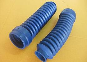 Yh-tw200-001-as Eddie Moto Yamaha Tw200 Traiway Gaiter Fork Boot Rubber Cover Set Inch Blue