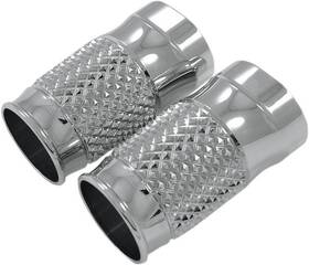 Tc-998 Eddie Trotta Designs Fork Slider Cover Cross-cut Chrome #tc-998 Harley Davidson