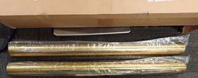 Ift-0002-gol-fb-0408 Faybuy 49mm Chrome Gold Fork Tubes For Harley Touring 2014-2024 Road King Street Glide