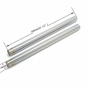 Ift-0003-hy-0131 Golfcartsparts Chrome 49mm 25-1/2 Inch Front Fork Tubes 46605-06 For Harley Dyna Fxdb Fxdl Fxdc