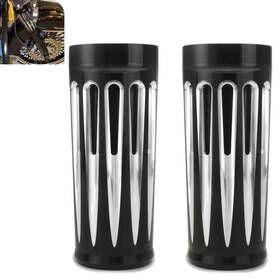 Al-sm-1822-bk Happy-motor 2 Inch Extended Cnc Black Fork Boot Covers For Harley Touring Road King Al-sm-1822-bk Happy-motor 2 Inch Extended Cnc Black Fork Boot Covers For Harley Touring Road King