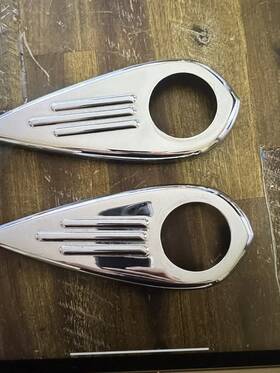 35340 Harley-davidson Flsts Heritage Springer Fork Teardrop Rocker Covers Oem