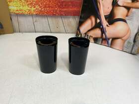 42597 Harley-davidson 14-23 Oem Touring Lower Leg Fork Cans Gloss Black Cowbells