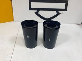 44049 Harley-davidson 14-23 Oem Touring Lower Leg Fork Cans Gloss Black Cowbells