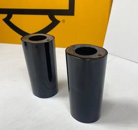 44096 Harley-davidson Oem 90-17 Touring And Softail Heritage Fatboy Lower Legs Cans Gloss Black