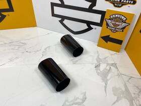 44816 Harley-davidson 14-23 Oem Touring Lower Leg Fork Cans Gloss Black Cowbells