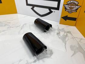 44832 Harley-davidson 14-23 Oem Touring Lower Leg Fork Cans Gloss Black Cowbells
