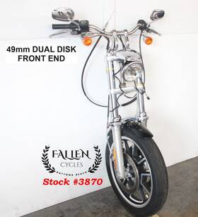 45400051 Harley-davidson 2016 Dyna Low Rider Complete 49mm Front End Assembly Dual Disk 19 Inch Wheel