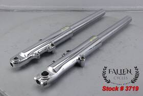 45400181 Harley-davidson 2017 Road King Front Left Right Fork Assembly Chrome 17 583 Miles
